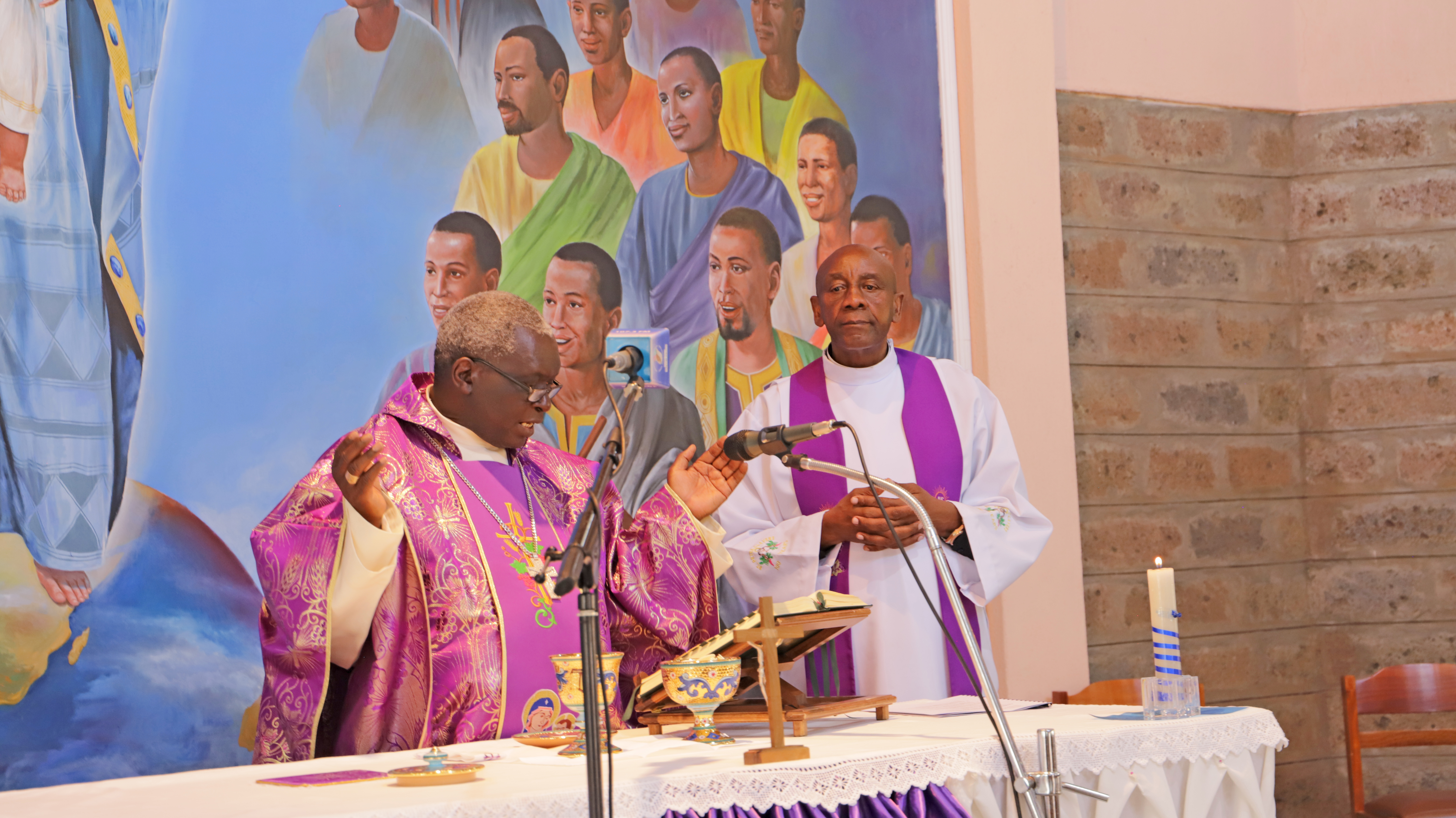 EUCHARISTIC CELEBRATION: In thanksgiving to God for the launch of the new institutional Logo and the restyled Pauline trademark at Daughters of St Paul Convent.
