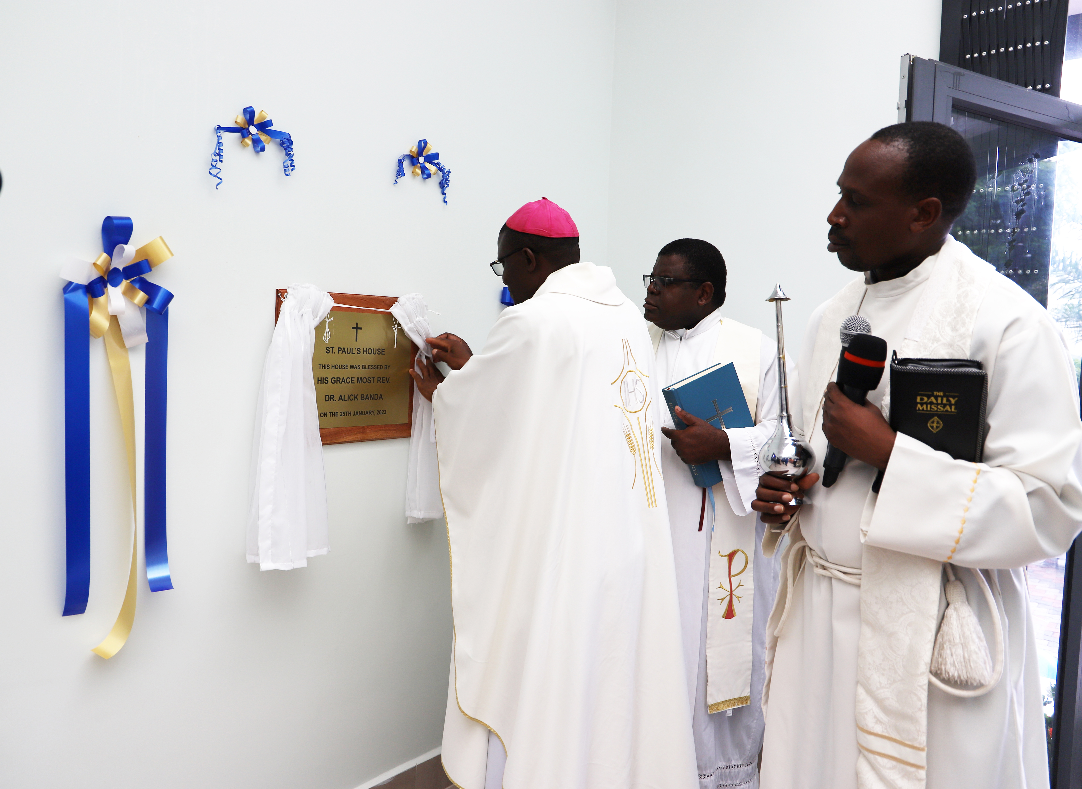Opening and Blessing of St Paul's House in Lusaka Zambia